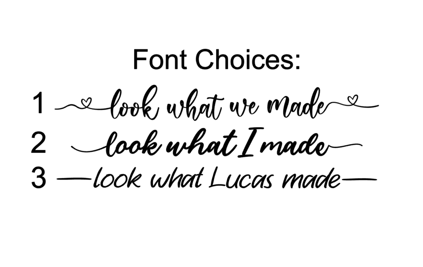 Personalized Look What I Made Children's Art Display Sign