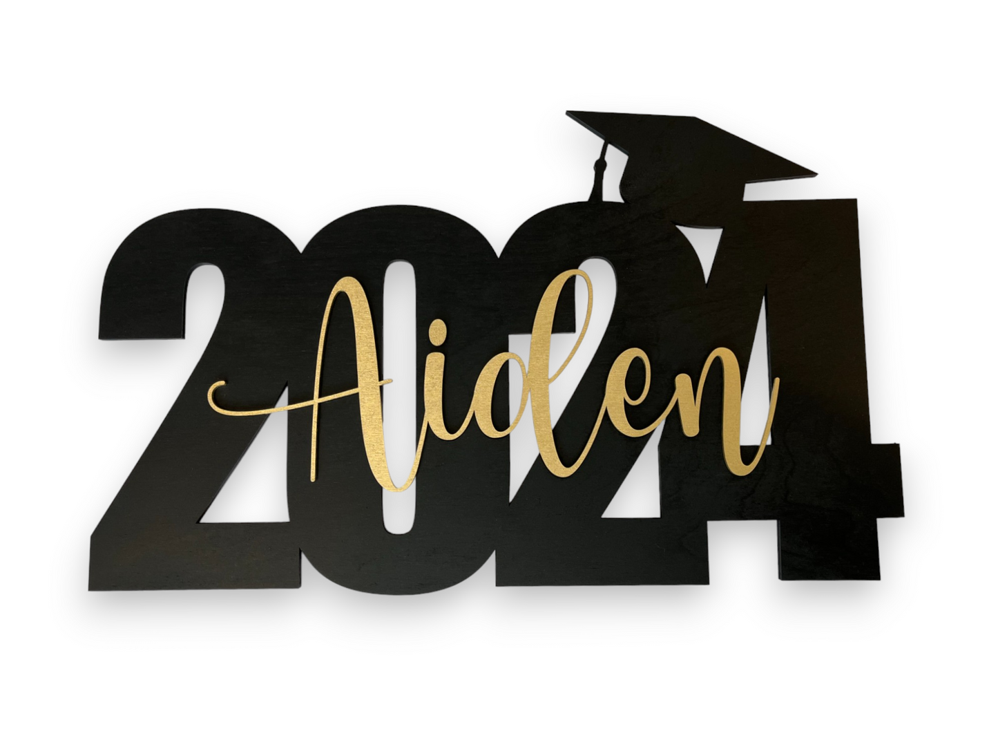 Custom Graduation Decor Name Sign | Grad Party Backdrop | Senior Photo Prop | Personalized Wood Sign