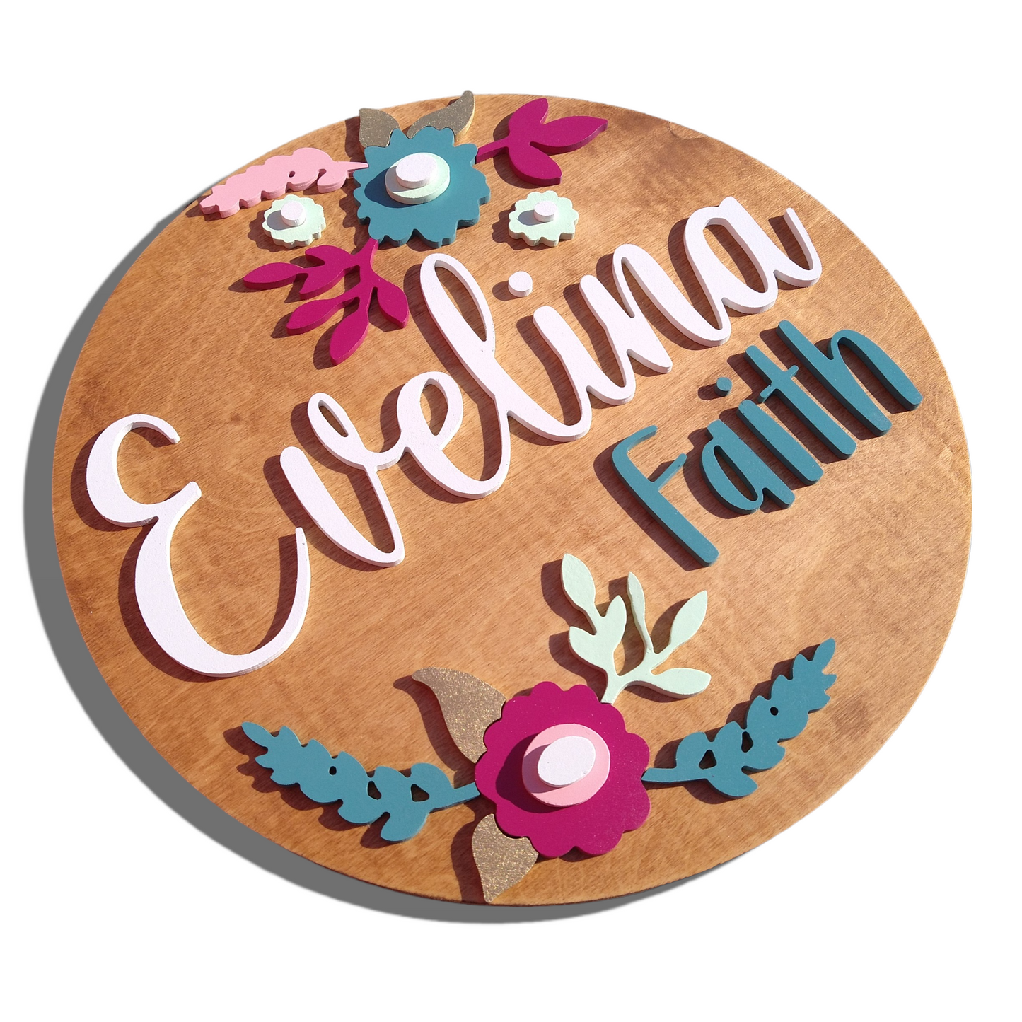 Floral Custom Name Sign