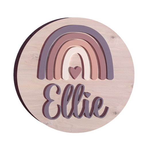 Rainbow Custom Name Sign