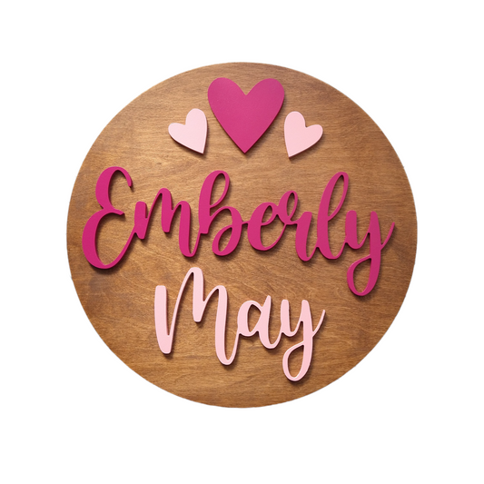 Heart Custom Name Sign