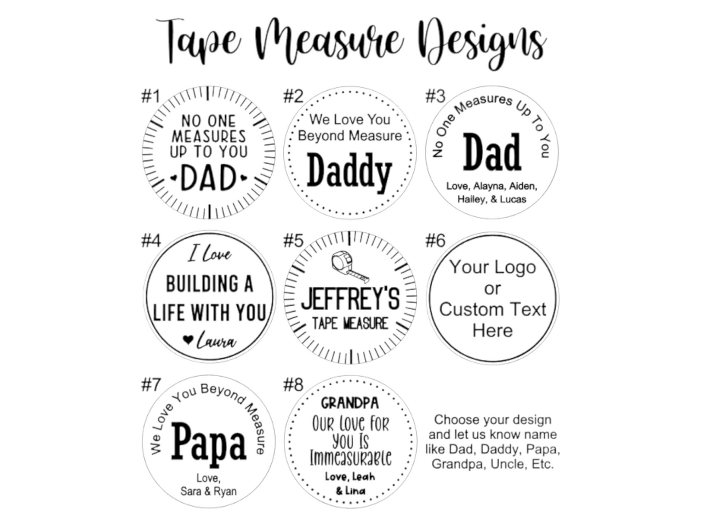 Personalized Tape Measure | Father's Day Gift | Custom Tape Measure | Birthday, Christmas, or Anniversary Gift