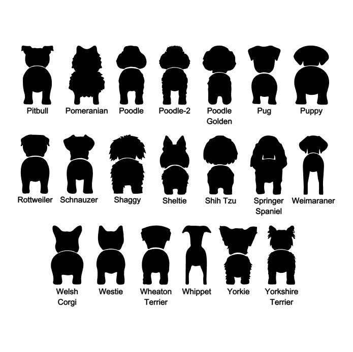 Personalized Dog Leash Holder for Wall / Dog Butt Leash Hook Sign / Custom Pet Gifts / Hook for Entryway / 1 Dog / 2 Dogs / 3 Dogs / 4 Dogs